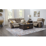 Roarke 2 Pc. Living Room Package w/ Chair - Silver Grey