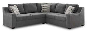 Selene 2 Pc. Sectional with Left-Facing Corner Sofa - Slate