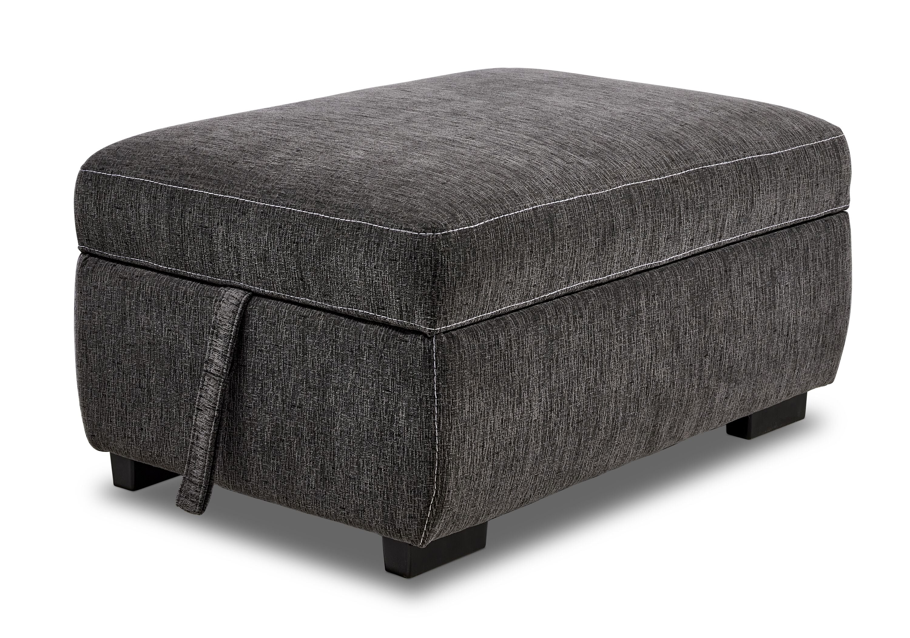 Serafina 4-Piece Sectional with Right Facing Pop-Up Bed - Charcoal