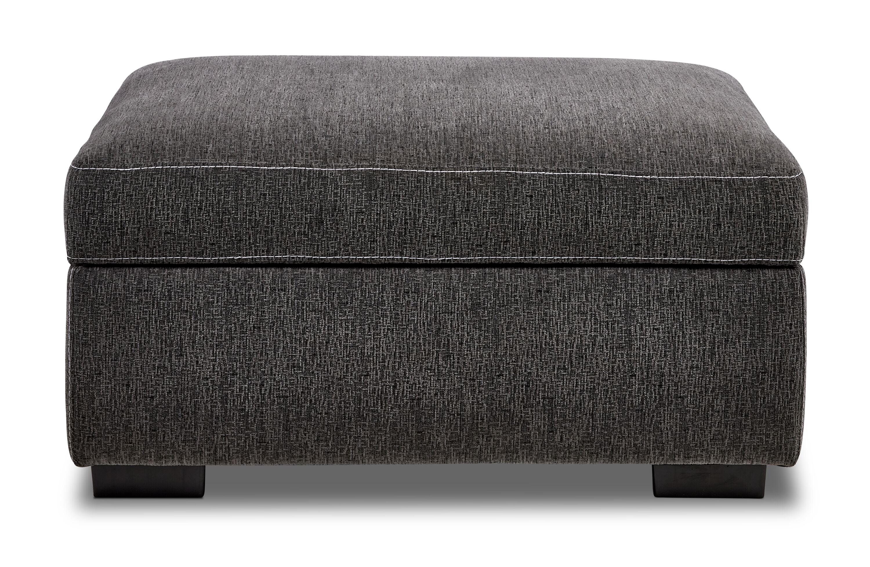 Serafina 4-Piece Sectional with Right Facing Pop-Up Bed - Charcoal