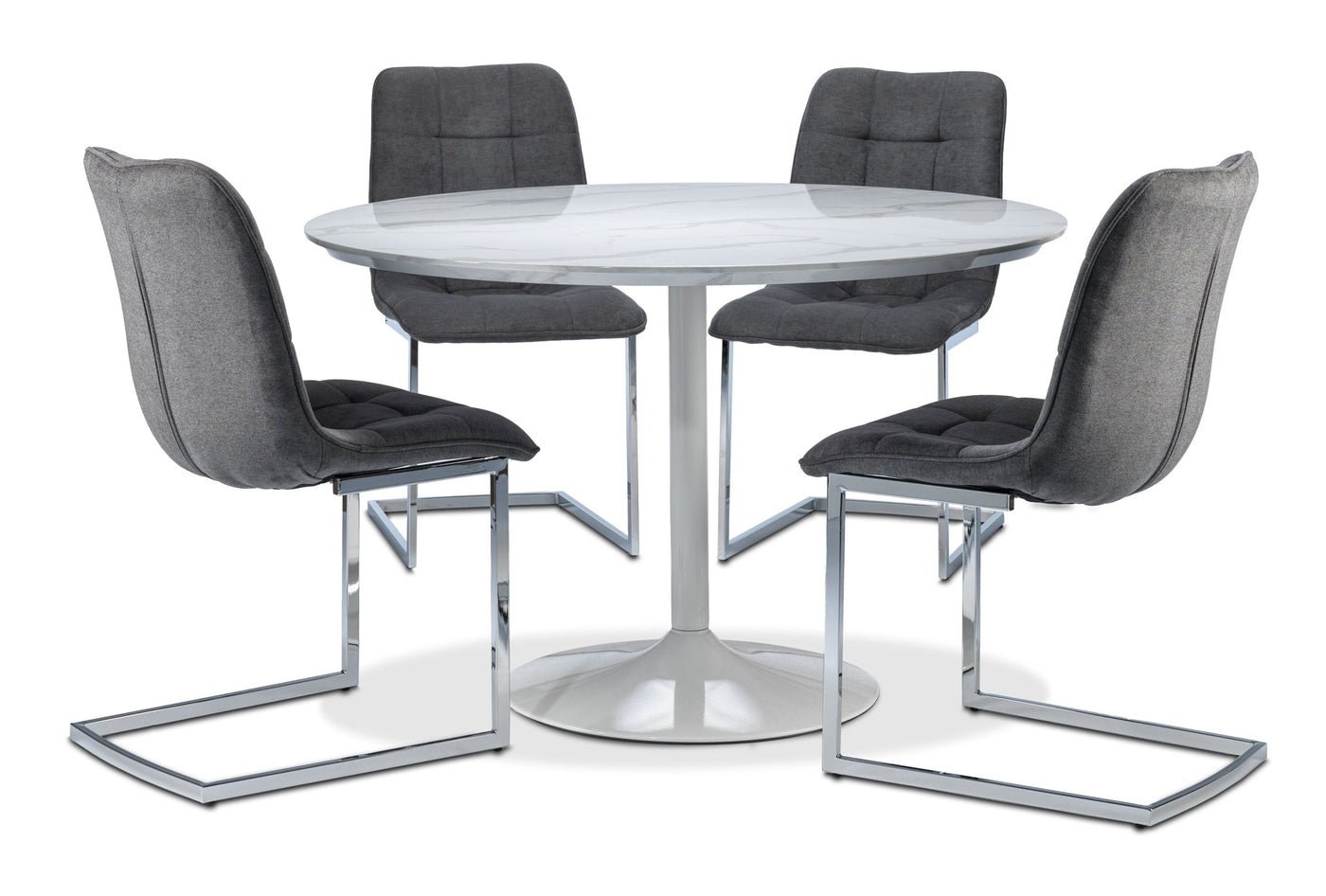 Tina 5-Piece Dining Set - Graphite