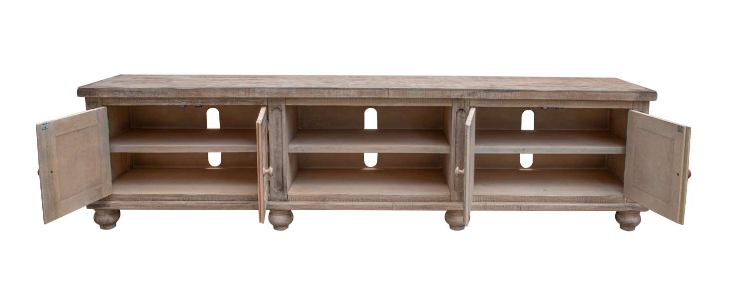 Aruba 93" TV Stand - Drift Sand