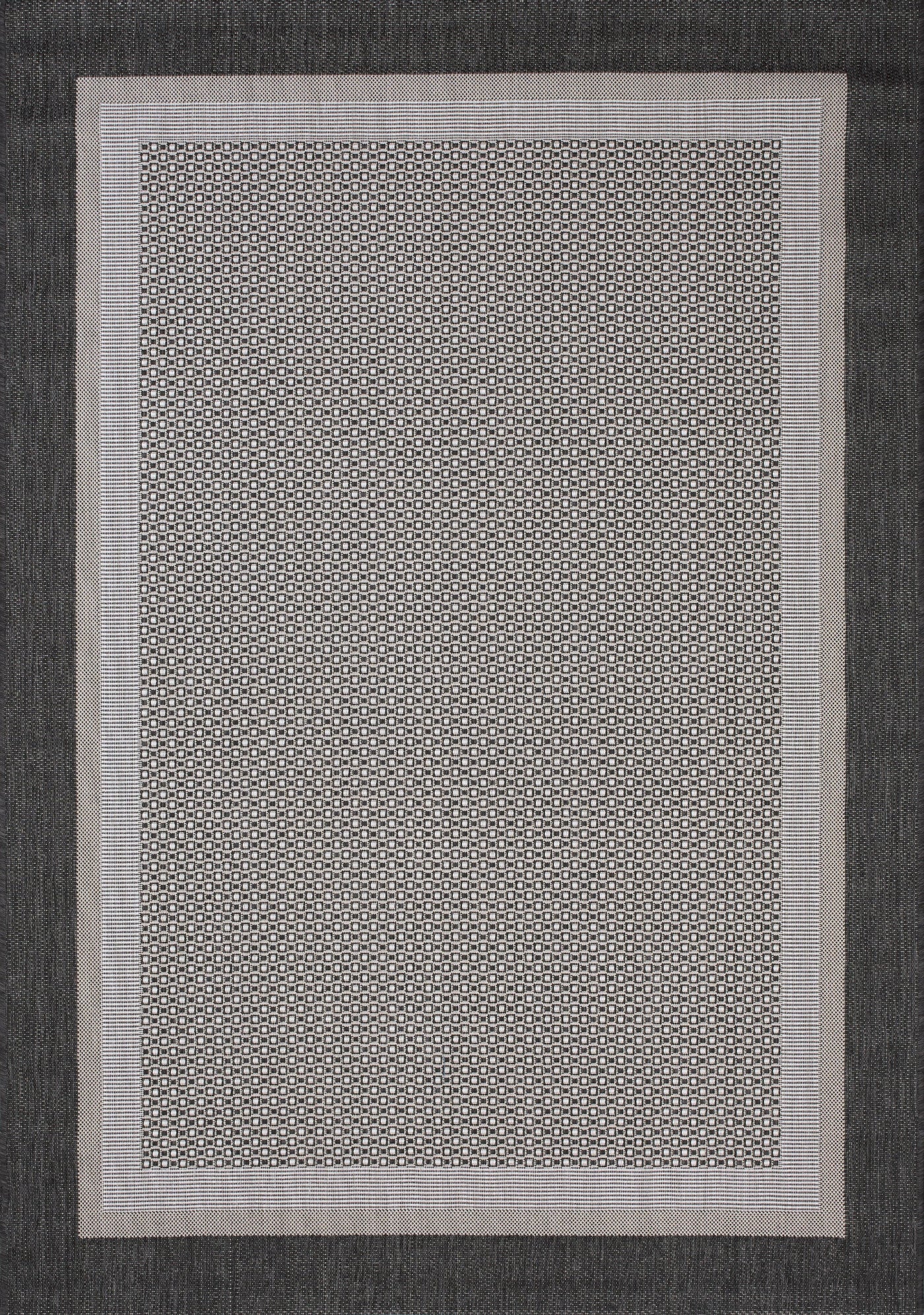 Jasper Border 5'3" X 7'7" Outdoor Area Rug - Grey