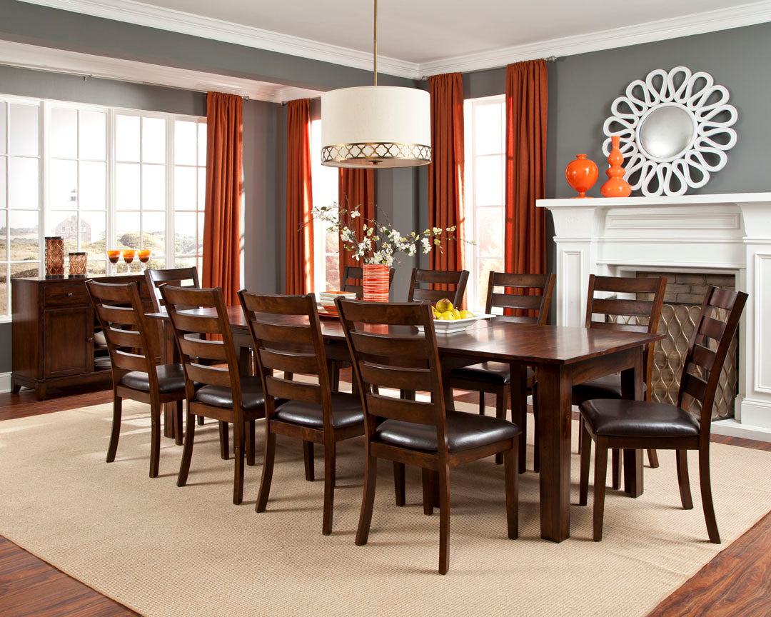 Kona 12-Piece Dining Set - Espresso
