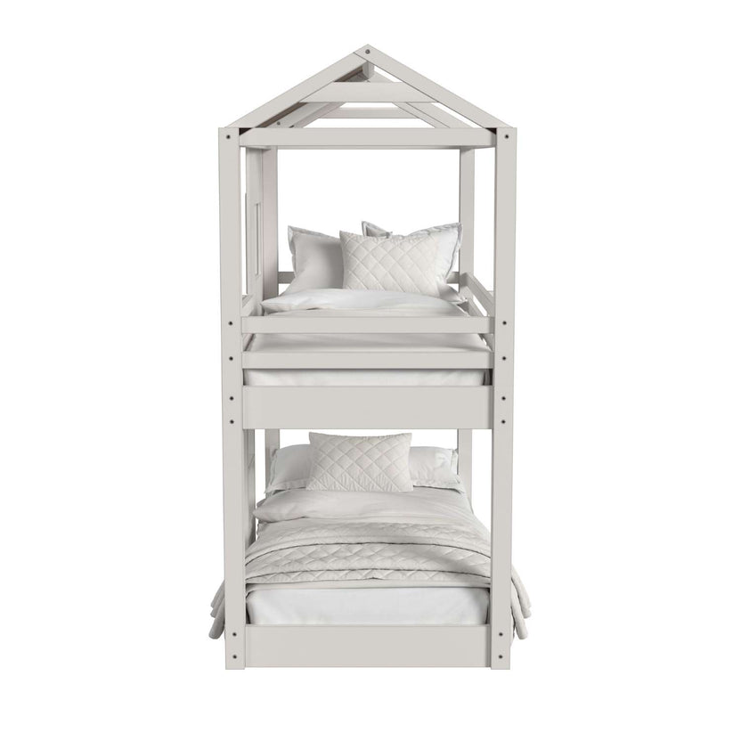Lodge Twin Over Twin Bunk Bed - Cream