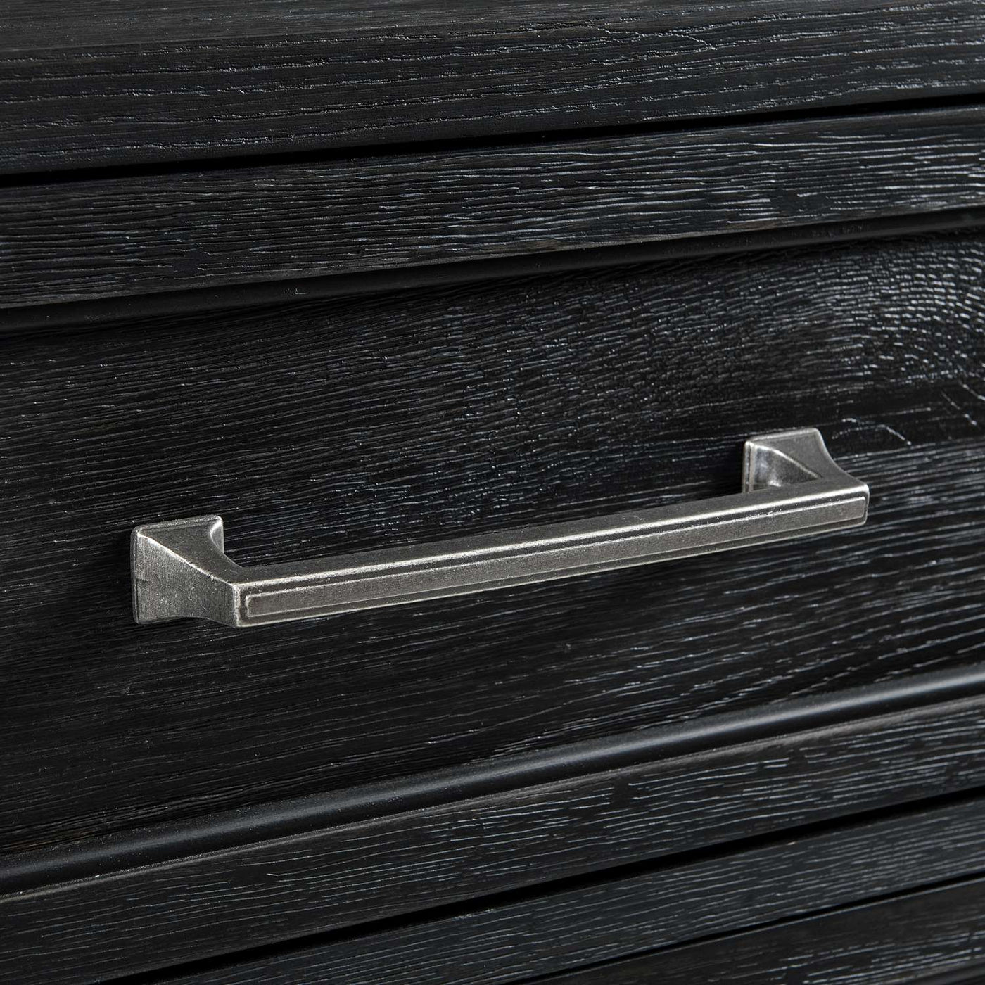 Laguna 5 Drawer Chest - Weathered Oak, Black