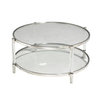 Lark Coffee Table - Glass and Chrome