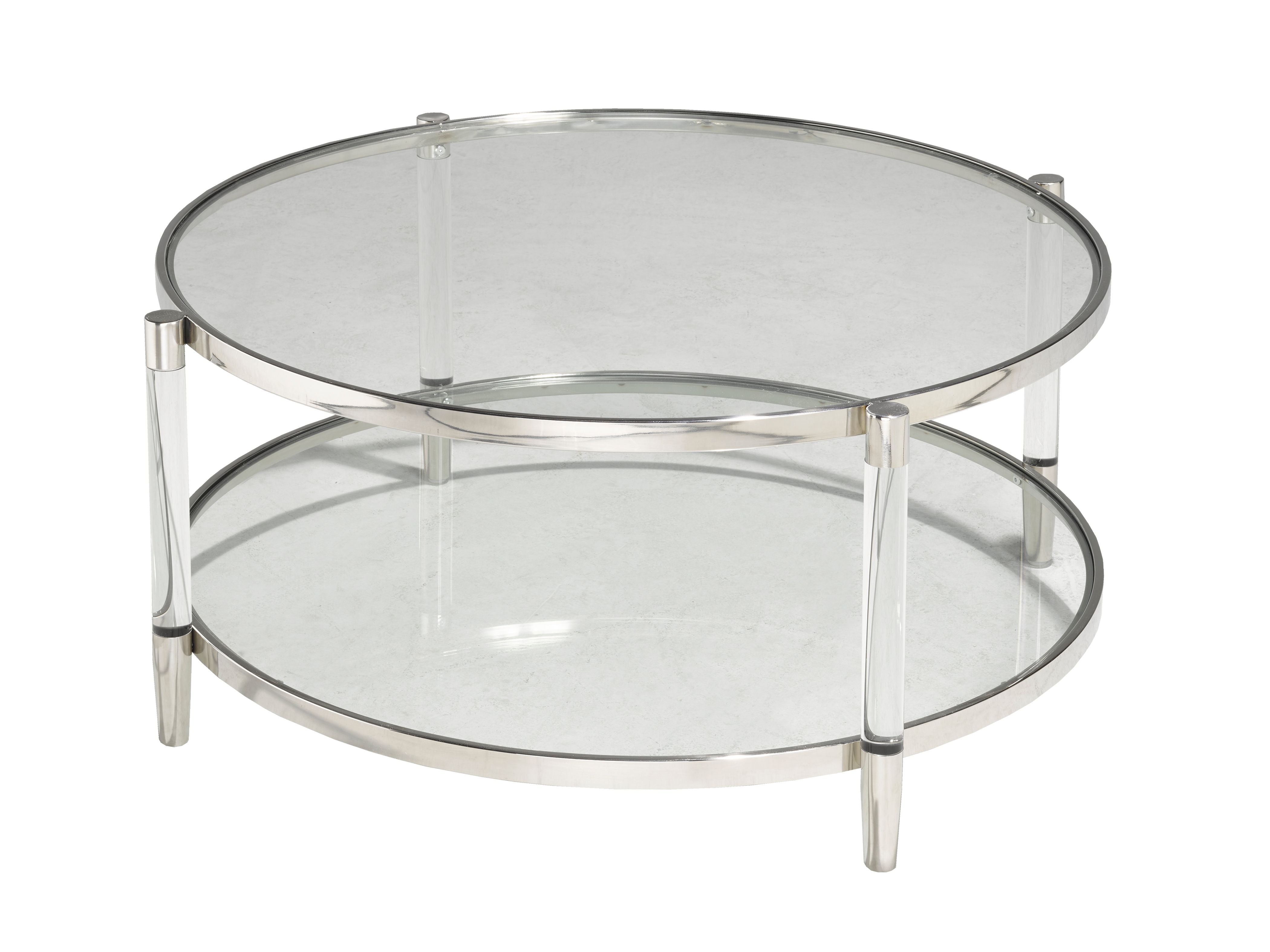 Lark Coffee Table - Glass and Chrome