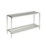 Lark Sofa Table - Glass and Chrome