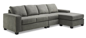 Luna 2 Pc. Sectional with Reversible Chaise - Grey