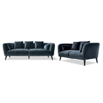 Maja Sofa and Loveseat Set - Grey