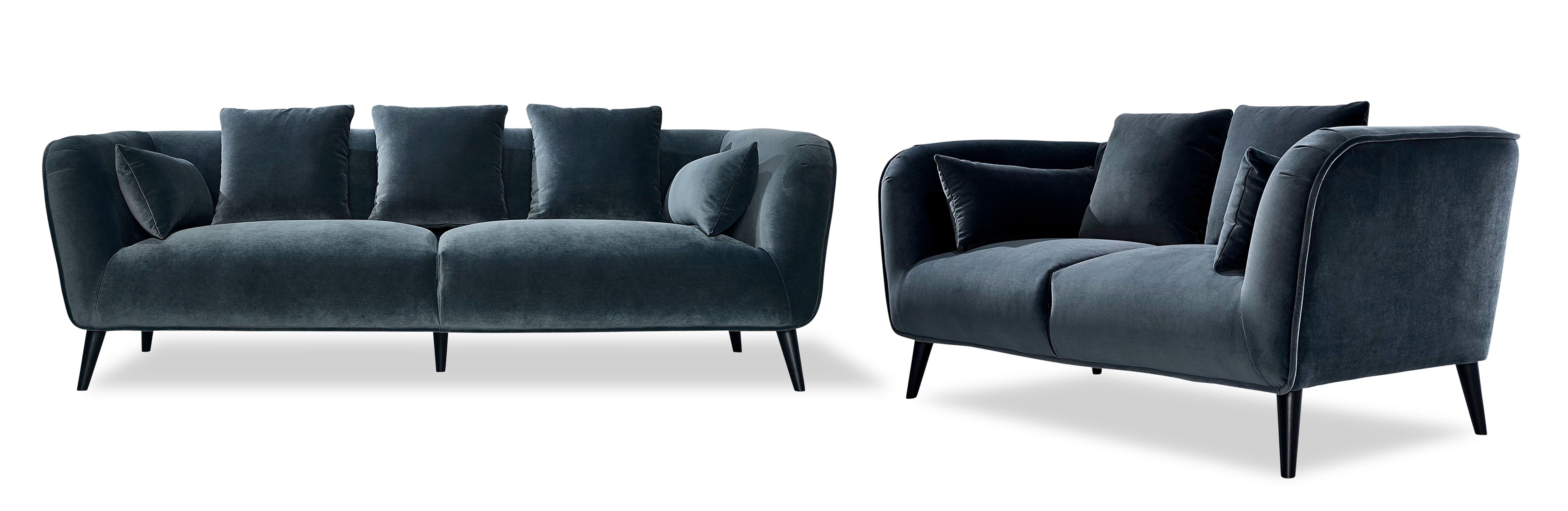 Maja Sofa and Loveseat Set - Grey