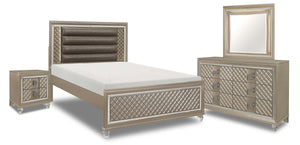 Meera 6-Piece Full Bedroom Package - Champagne