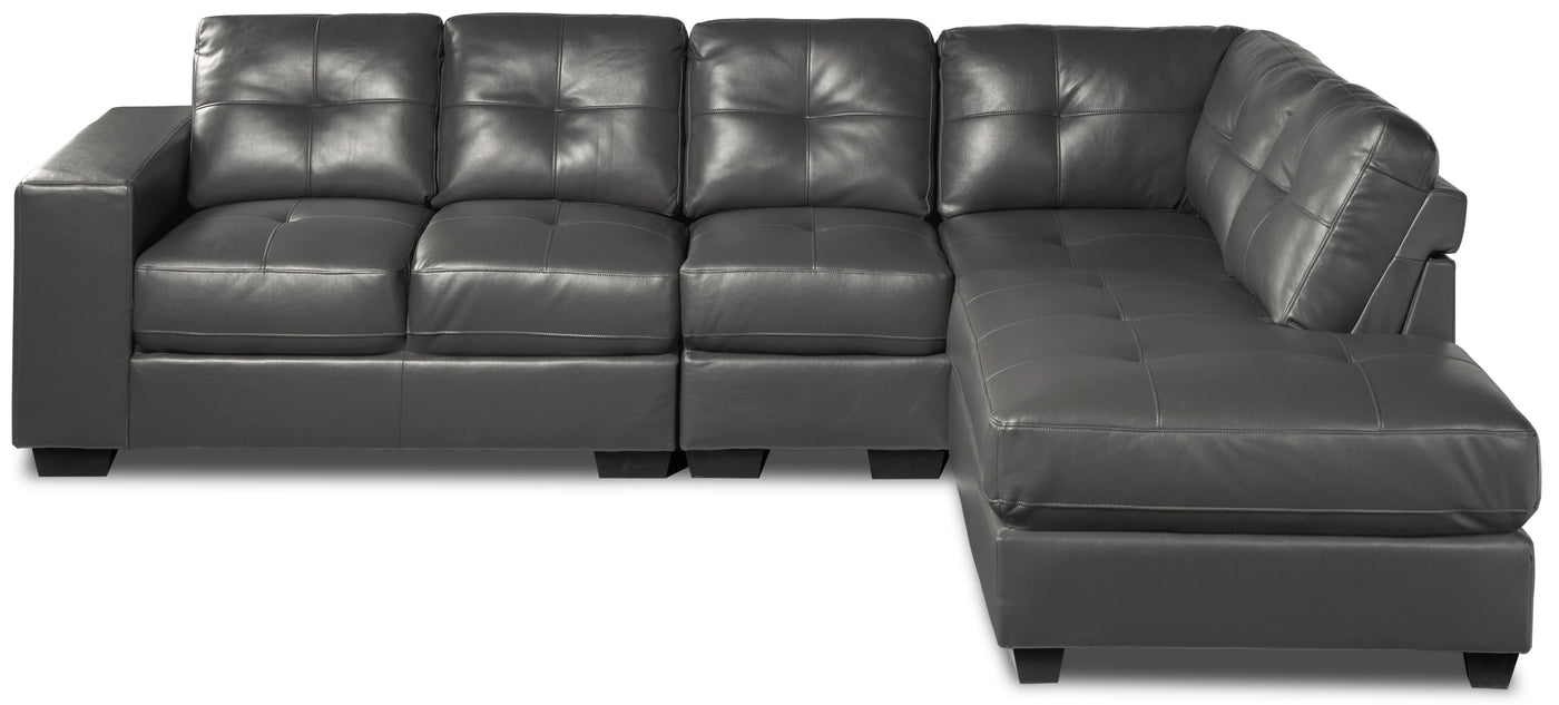 Meldrid 4 Pc. Sectional with Right Facing Chaise - Grey
