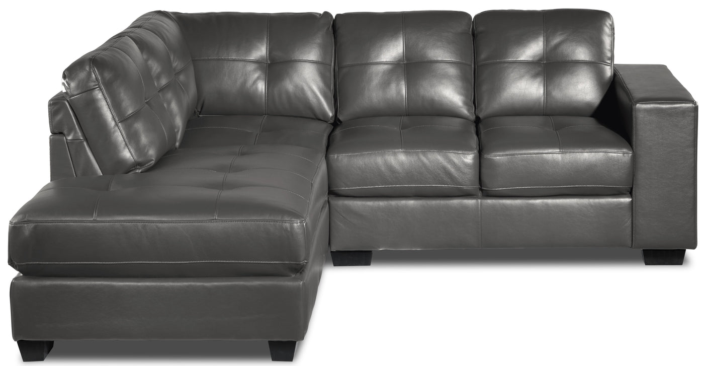 Meldrid 3 Pc. Sectional with Left Facing Chaise - Grey