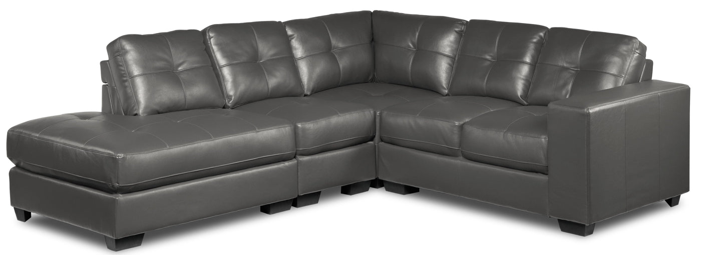 Meldrid 4 Pc. Sectional with Left Facing Chaise - Grey