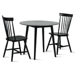 Midland 3-Piece Dining Set - Grey, Black