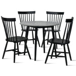 Midland 5-Piece Dining Set - Grey, Black