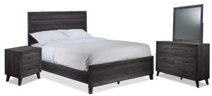 Miller 6-Piece King Panel Bedroom Package - Grey