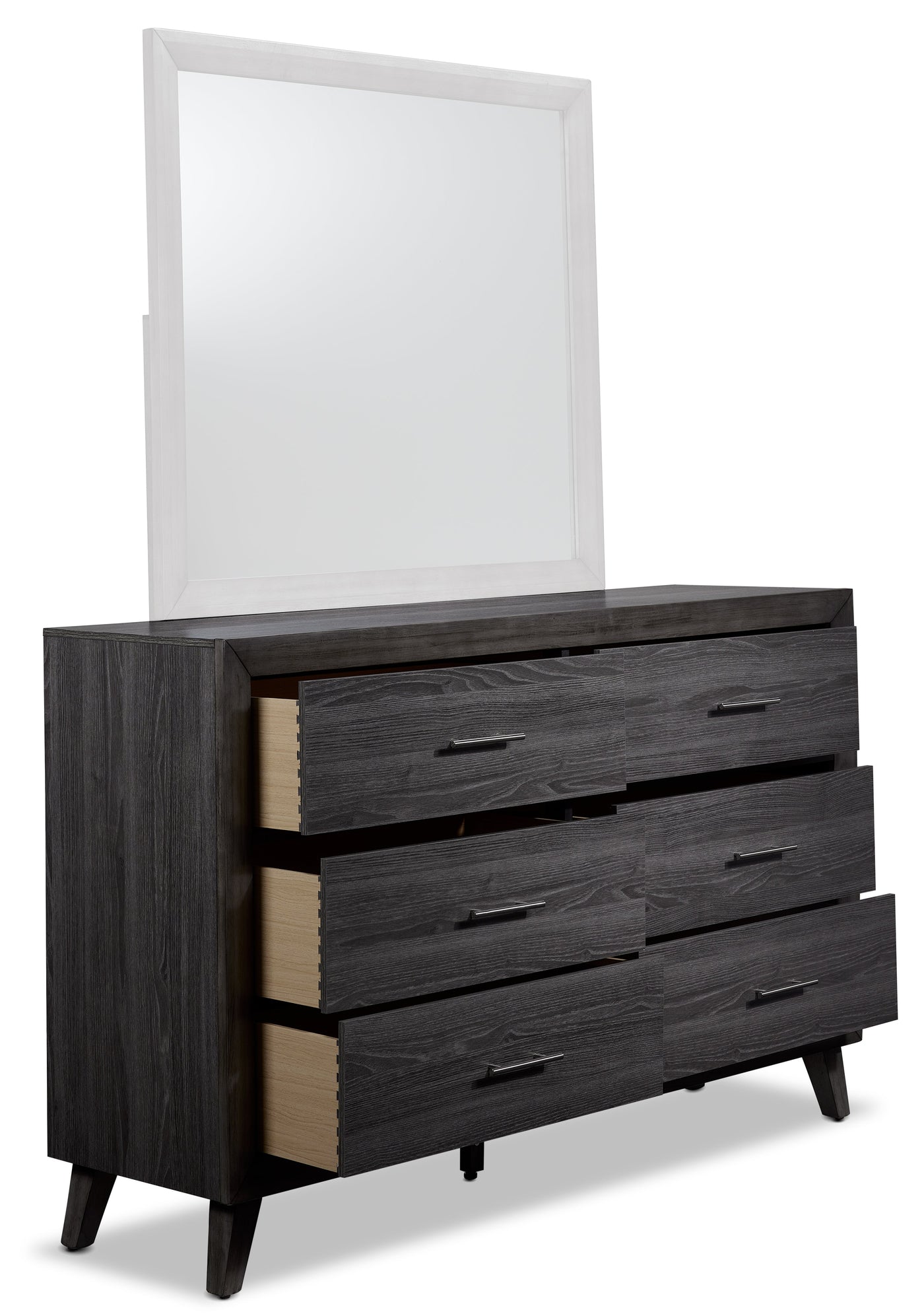 Miller 6 Drawer Dresser - Grey