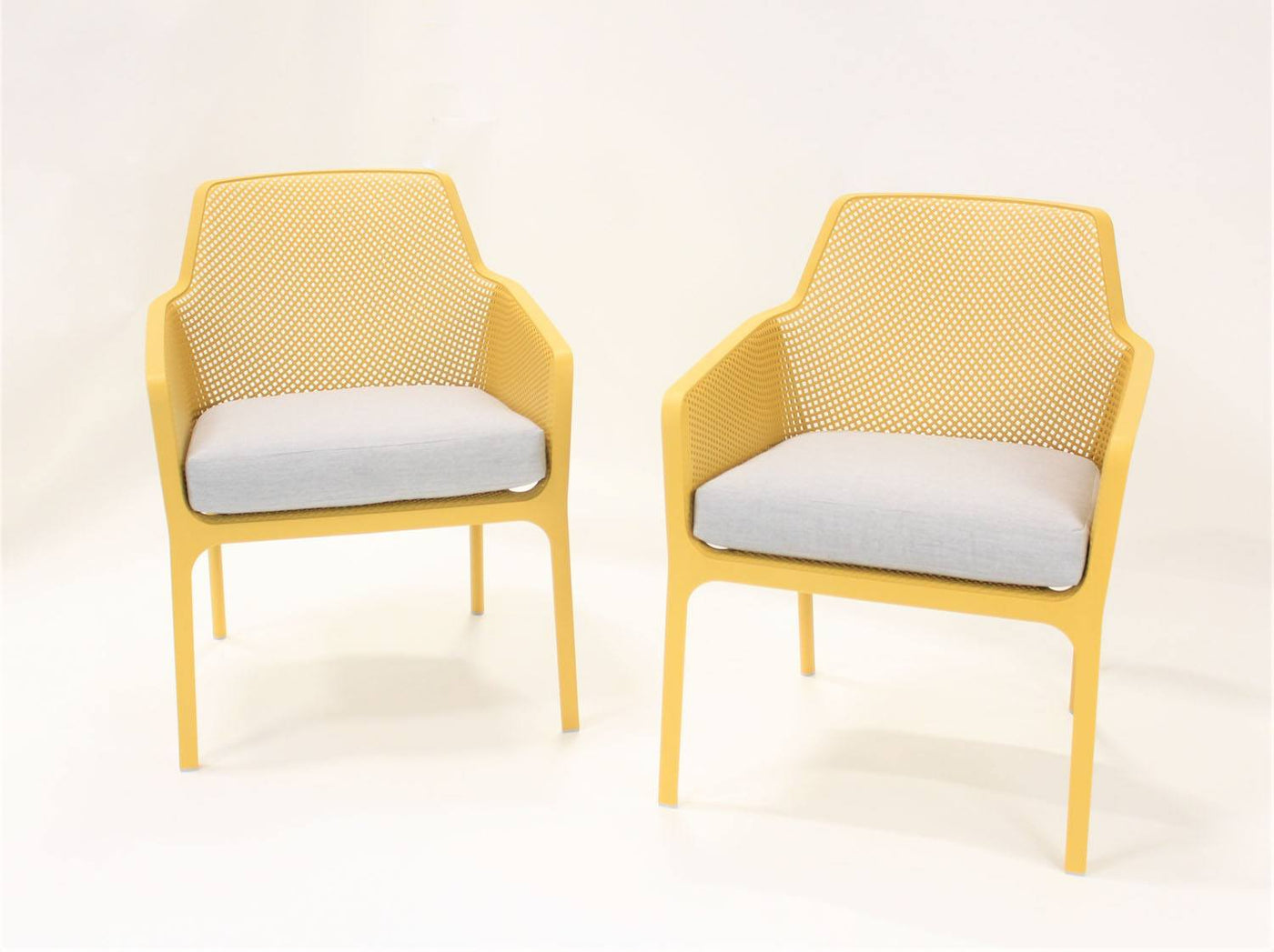 Nardi Net Relax Outdoor Dining Arm Chair - Yellow (Set of 2)