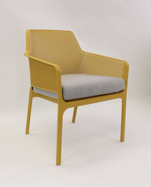 Nardi Net Relax Outdoor Dining Arm Chair - Yellow (Set of 2)