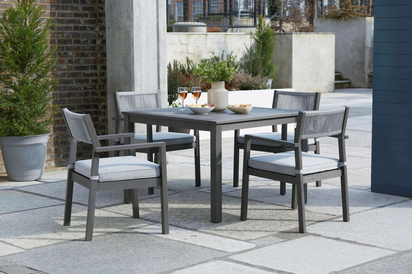 Eden Town - Outdoor 5Pc set - Grey