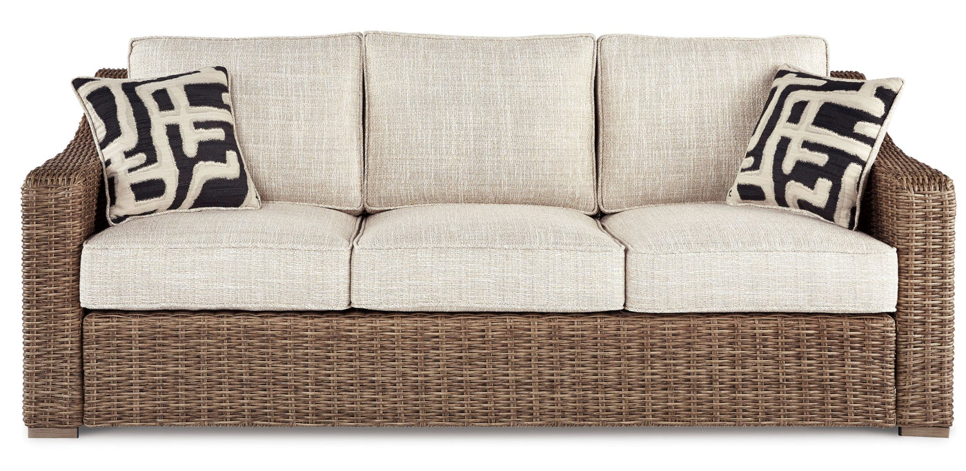 Beachcroft - Outdoor Sofa - Beige, Brown