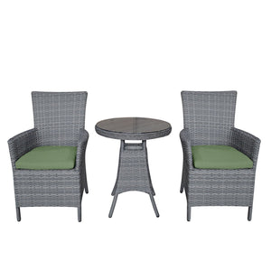 Kokee 3 Pc Rattan Outdoor Conversation Set