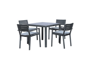 Tavistock 5-Piece Outdoor Dining Package - Charcoal/Grey