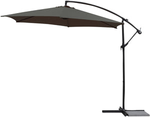 Bumbershoot 10' Deluxe Outdoor Umbrella - Slate Grey