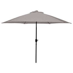 Brolly 9' Crank and Tilt Outdoor Umbrella - Stone