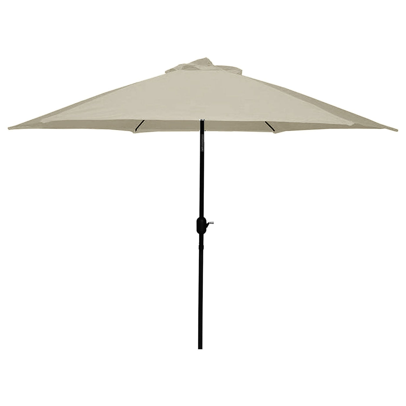 Brolly 9' Crank and Tilt Outdoor Umbrella - Linen