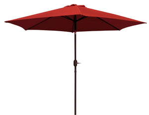 Brolly 7.5' Outdoor Crank Umbrella - Red