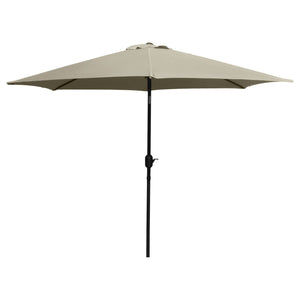 Brolly 7.5' Outdoor Crank Umbrella - Linen