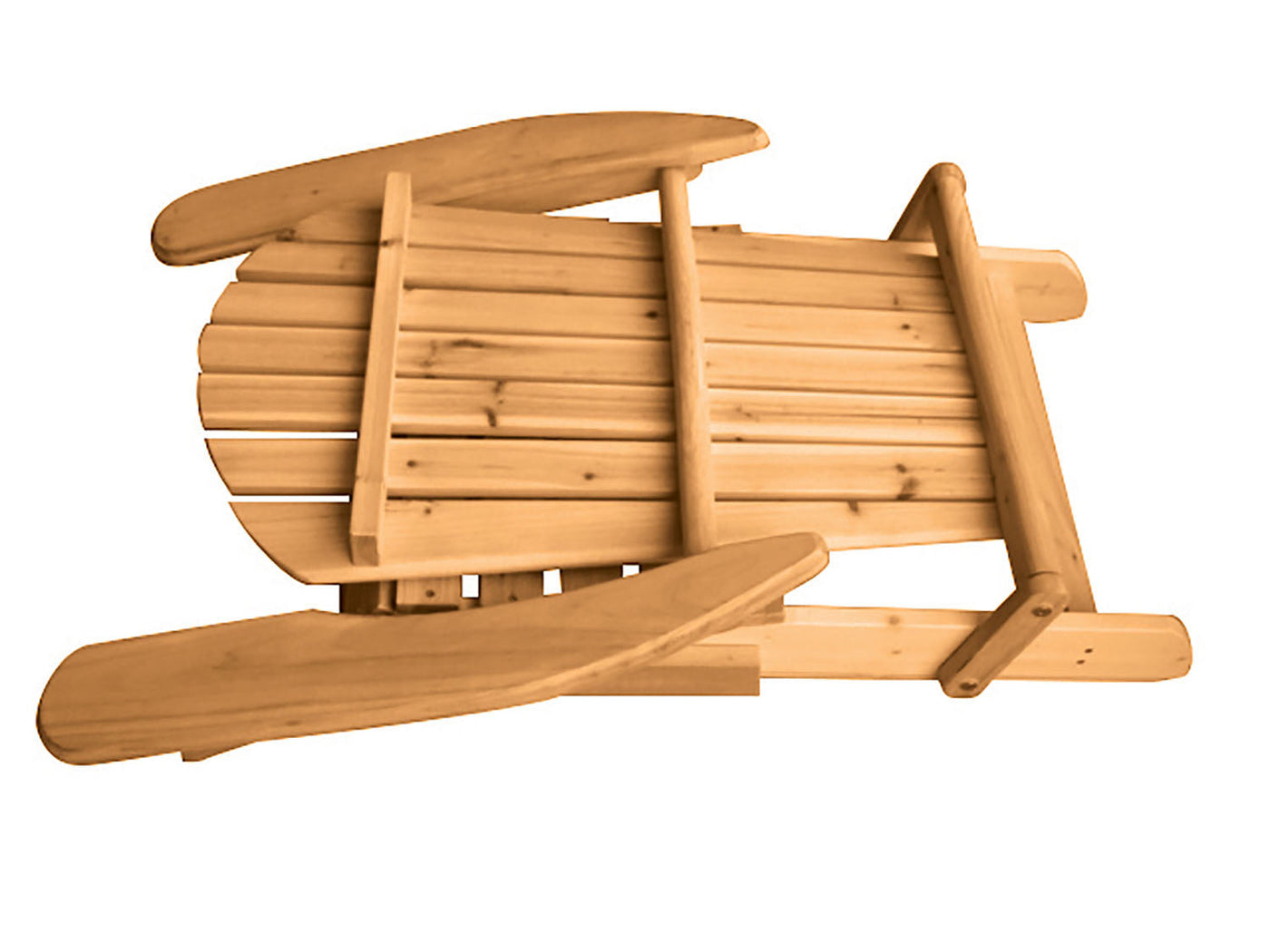 Uila Wood Folding Adirondack Chair - Natural