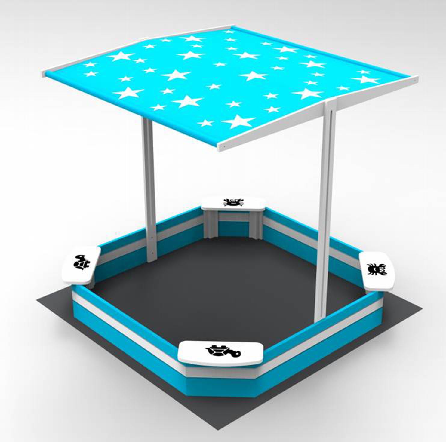 Minglehaze Sandbox - White/Blue