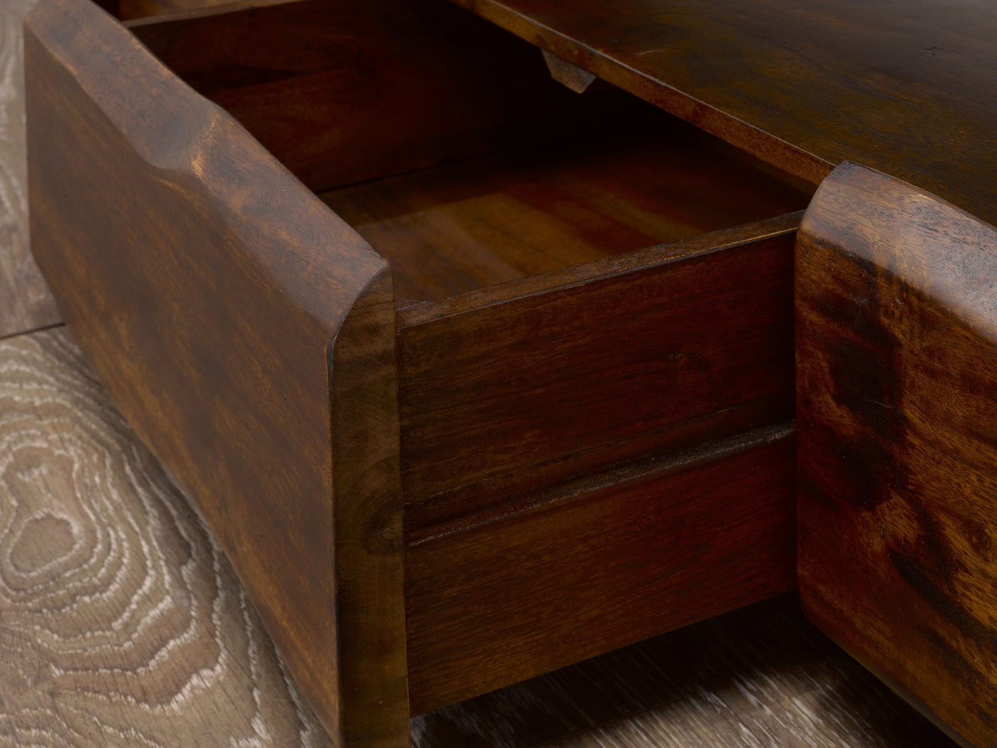 Pascal 58" Live Edge TV Stand - Brown