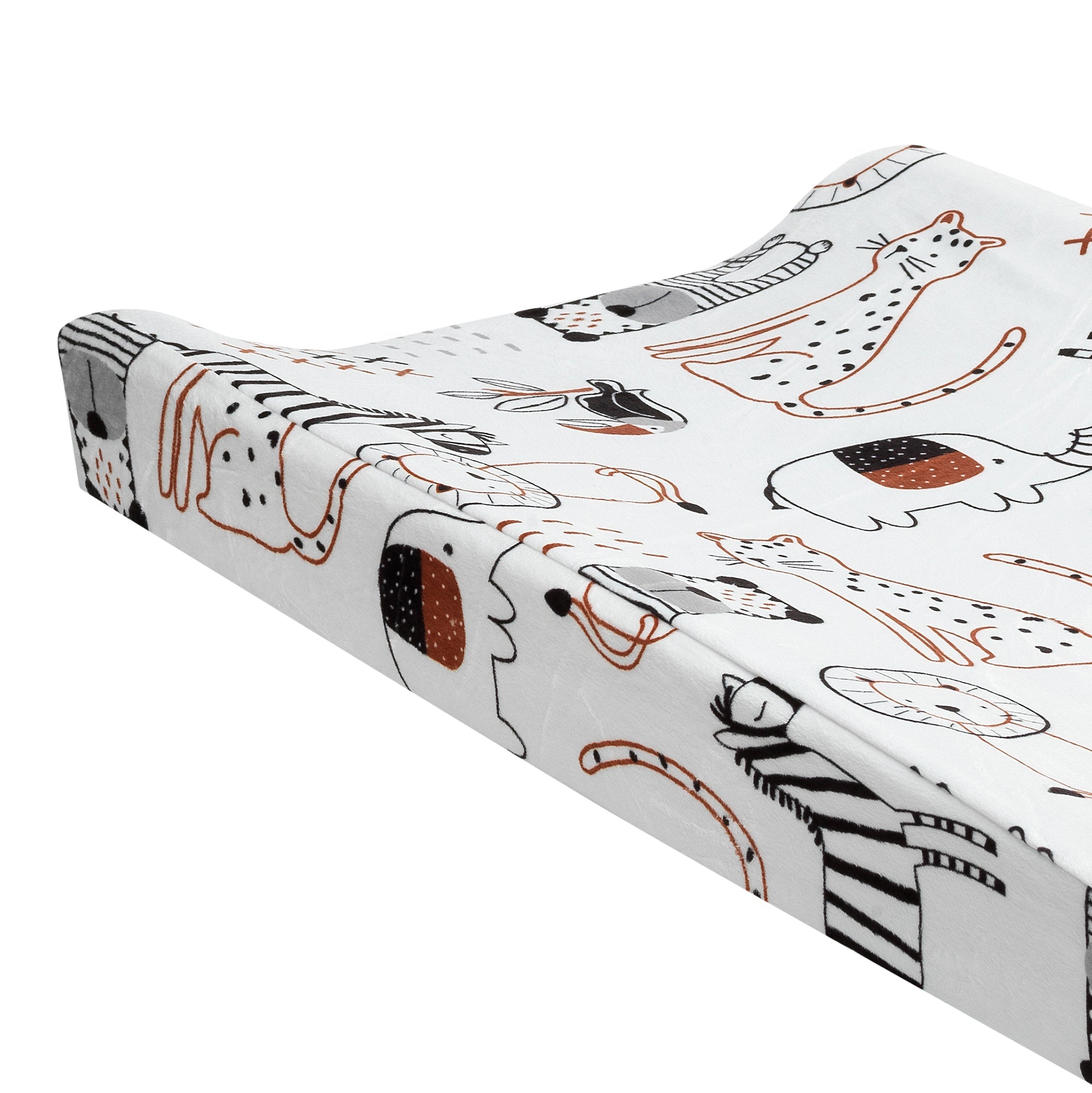 Patchwork Jungle Changing Pad Cover