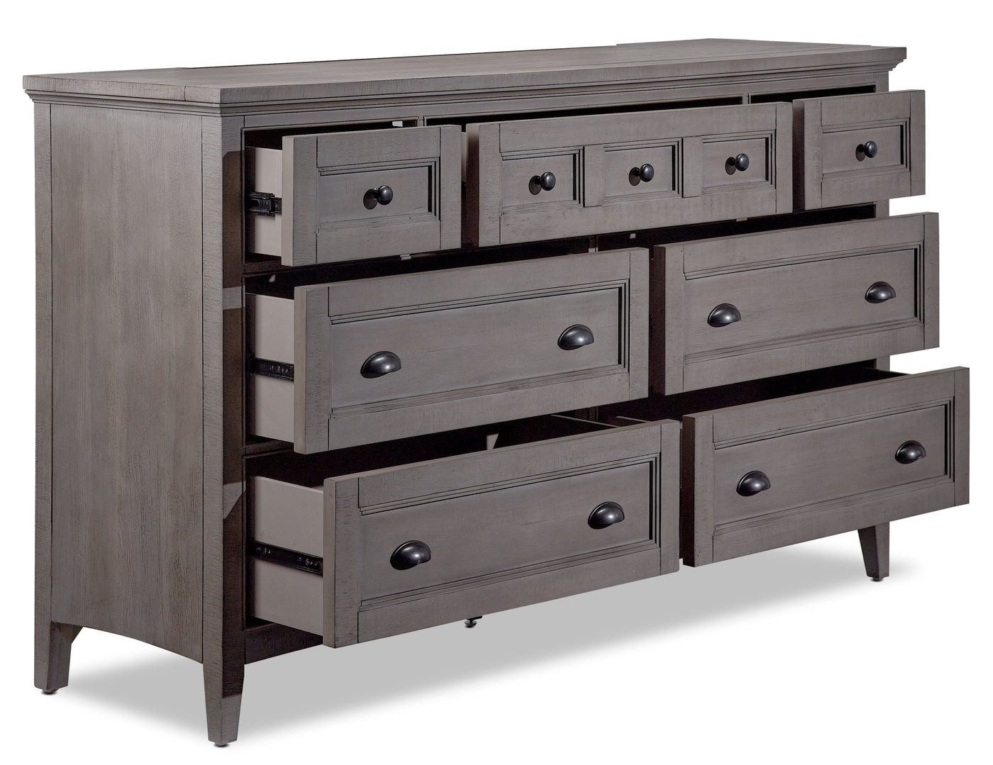 Paxton 7 Drawer Dresser - Dovetail Grey