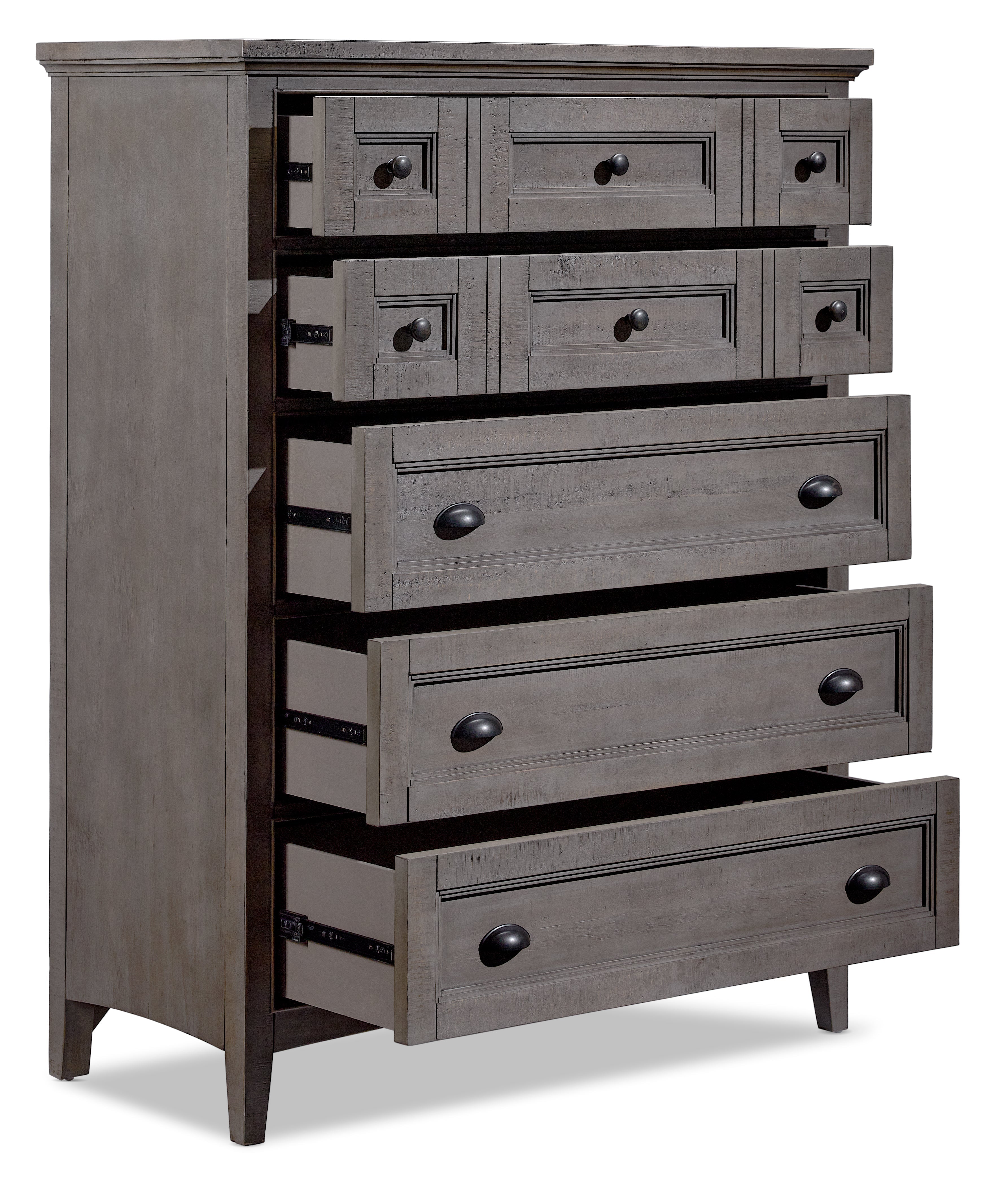 Paxton 5-Piece Queen Bedroom - Dovetail Grey