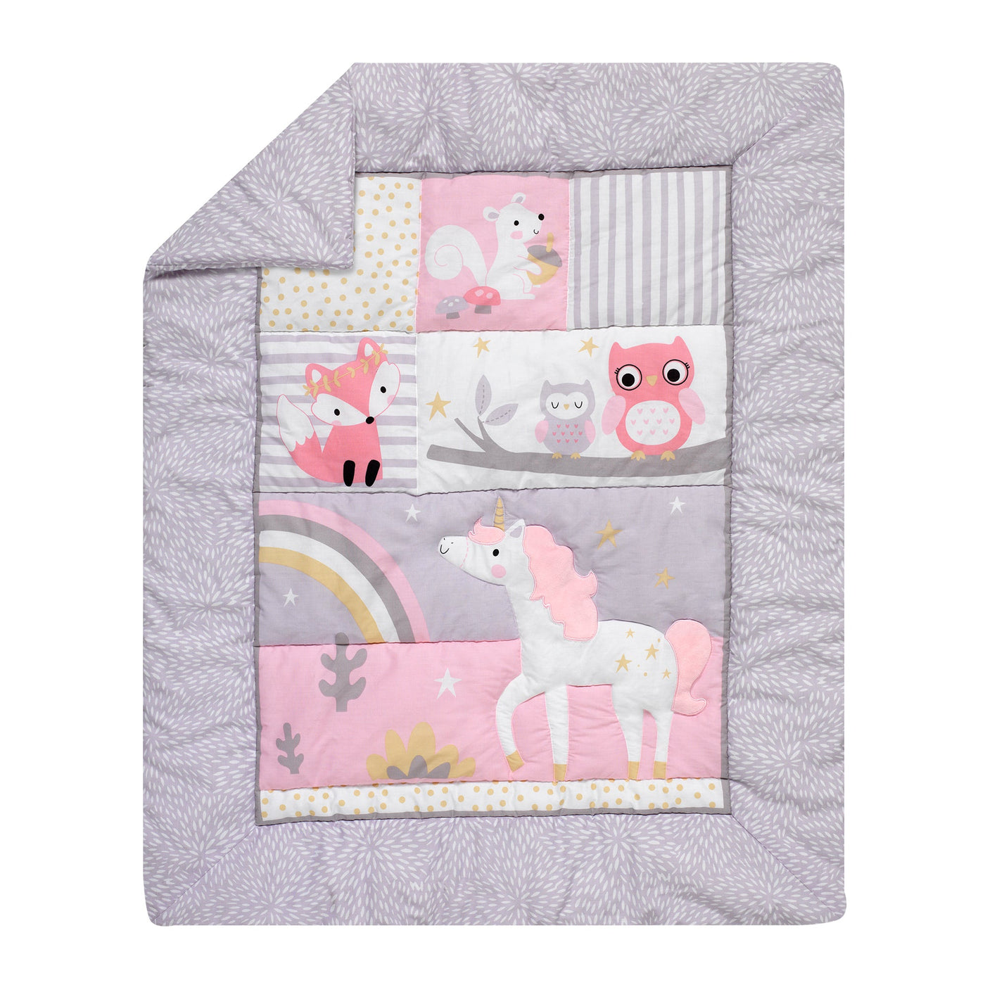 Rainbow Unicorn 3-Piece Bedding Set