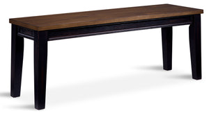 Raven Noir Bench - Ebony, Driftwood