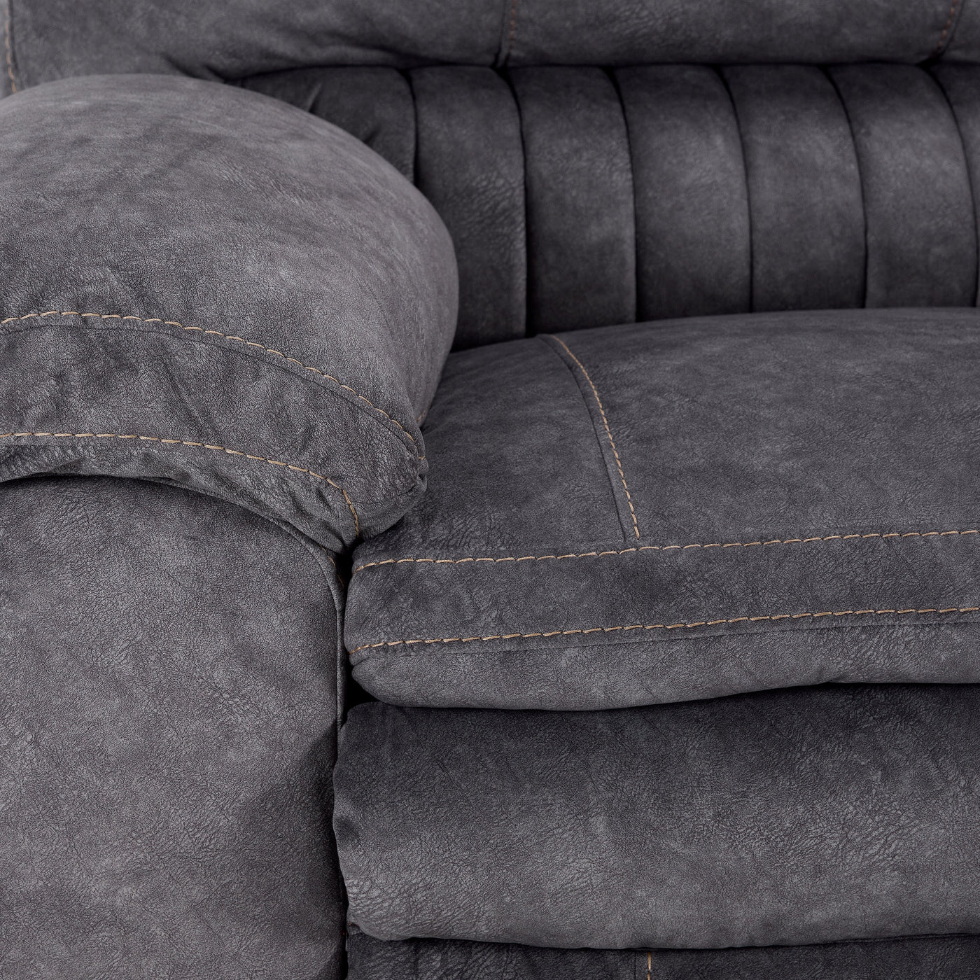 Reyes 2 Pc. Power Reclining Living Room Package w/ Loveseat - Grey