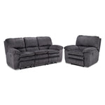 Reyes 2 Pc. Power Reclining Living Room Package w/ Chair - Grey