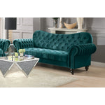 Ryo Tufted Velvet Sofa - Teal