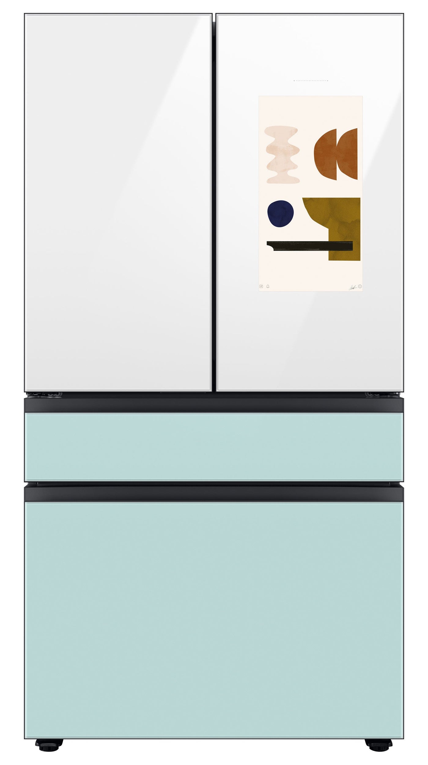Samsung BESPOKE 36" 4-Door Counter-Depth Refrigerator with Beverage Center and Family Hub (Without Panels) (22.5 cu.ft.) - RF23BB8900AWAC