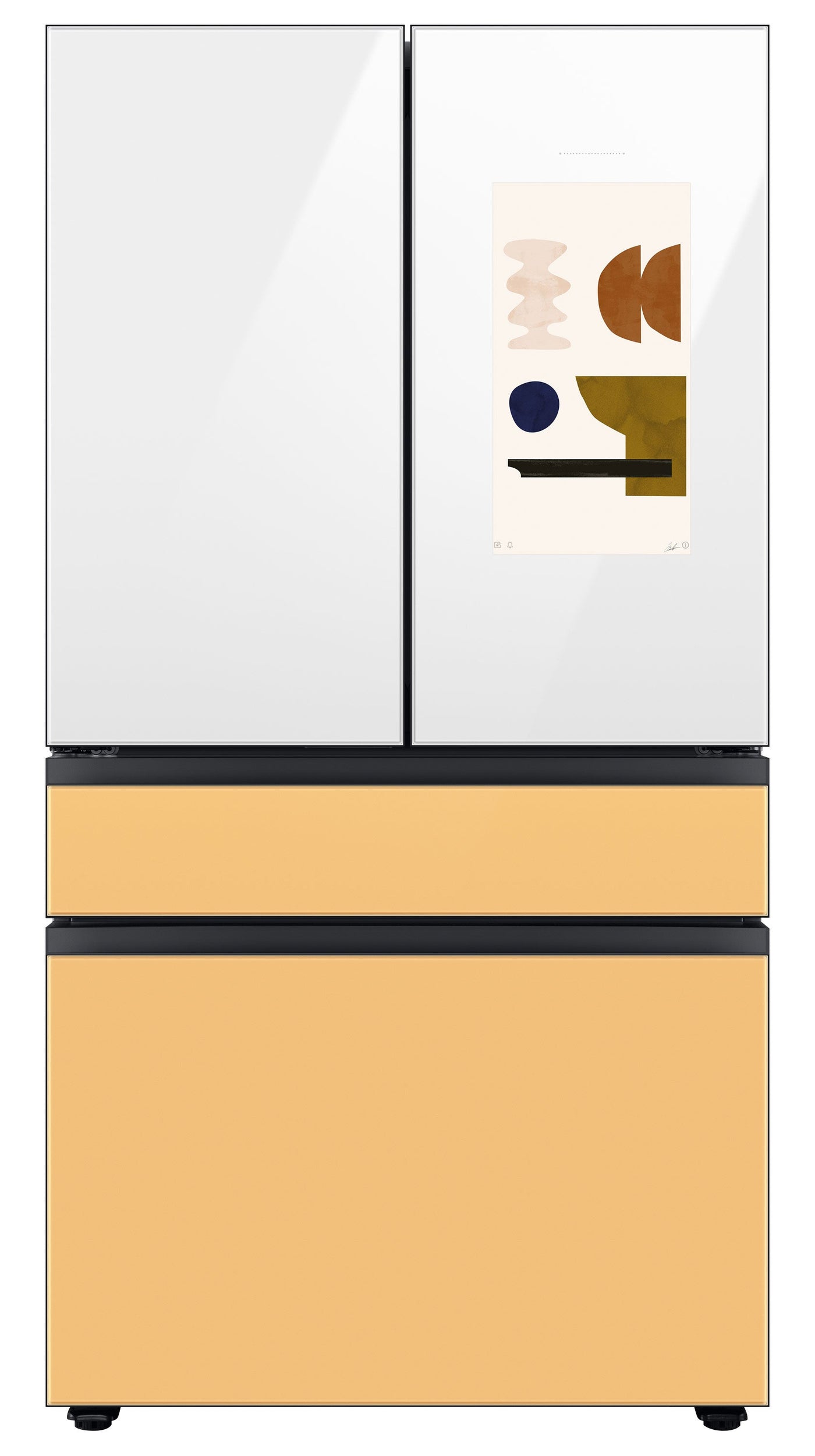 Samsung BESPOKE 36" 4-Door Counter-Depth Refrigerator with Beverage Center and Family Hub (Without Panels) (22.5 cu.ft.) - RF23BB8900AWAC