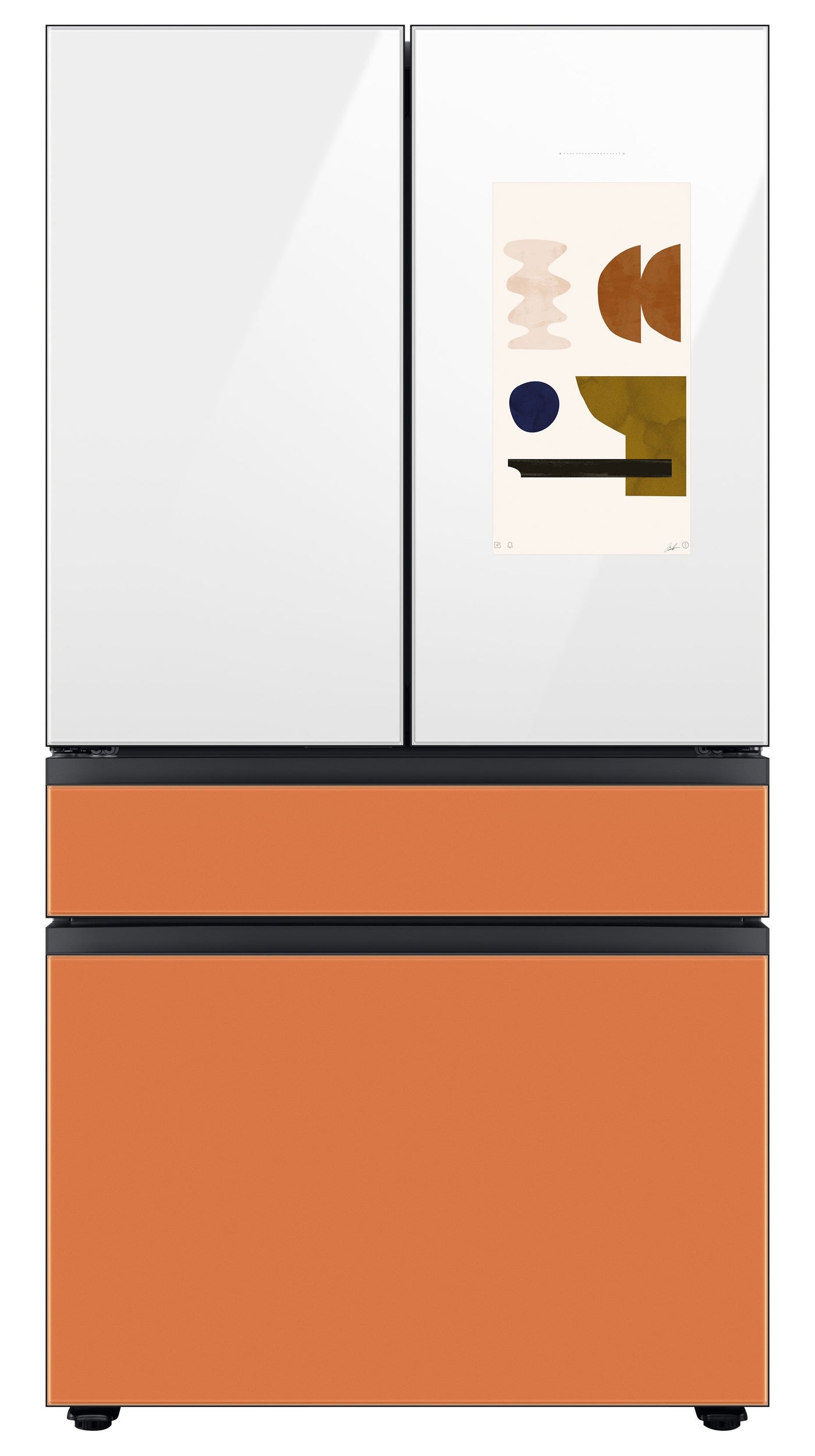 Samsung BESPOKE 36" 4-Door Counter-Depth Refrigerator with Beverage Center and Family Hub (Without Panels) (22.5 cu.ft.) - RF23BB8900AWAC