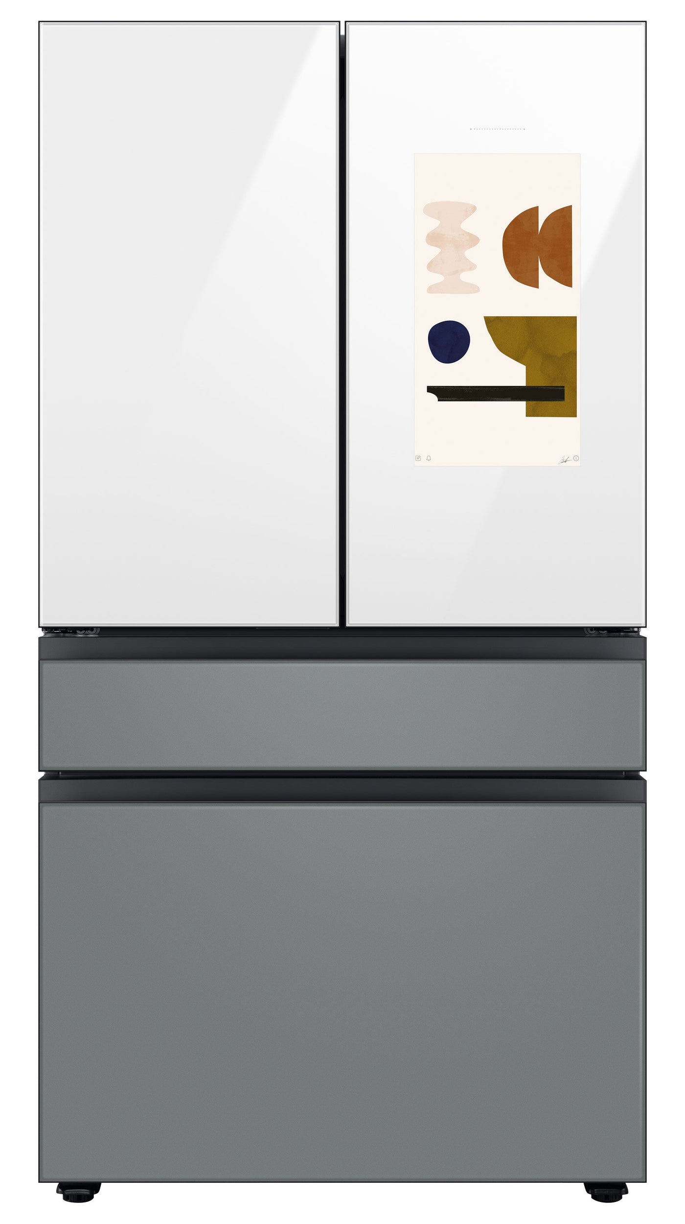 Samsung BESPOKE 36" 4-Door Counter-Depth Refrigerator with Beverage Center and Family Hub (Without Panels) (22.5 cu.ft.) - RF23BB8900AWAC